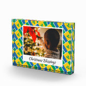 セントビンセントモダンフラッグのクリスマス記念品 フォトブロック (右)