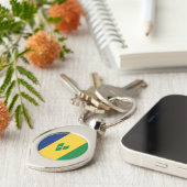 セントビンセント国旗 キーホルダー (側面)