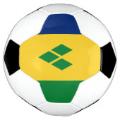 セントビンセント国旗 サッカーボール (回転)