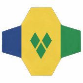 セントビンセント国旗 サッカーボール (フラット)