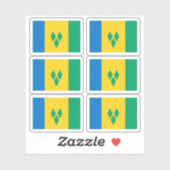 セントビンセント国旗 シール (シート)