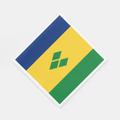 セントビンセント国旗 スタンダードランチョンナプキン (角)