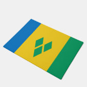 セントビンセント国旗 ドアマット (アングル)