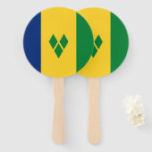 セントビンセント国旗 ハンドファン (正面&裏面)