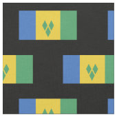 セントビンセント国旗 ファブリック (クローズアップ)