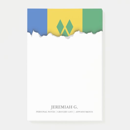 セントビンセント国旗 ポストイット (正面)