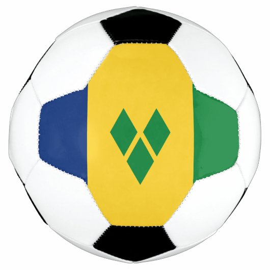セントビンセント旗 サッカーボール (正面)