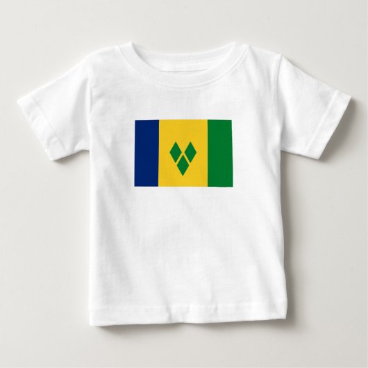 セントビンセント旗 ベビーTシャツ (正面)