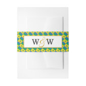 セントビンセント結婚モノグラムお祝い 招待状ベリーバンド (正面例)