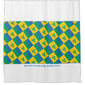 セントビンセント・グレナディーン神のマーズクリスチャン シャワーカーテン (正面)