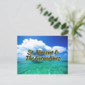 セントビンセント&グレナディーン諸島の海の空 ポストカード (スタンド正面)