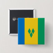 セントビンセント・グレナディーン諸島国旗 缶バッジ (正面&裏面)