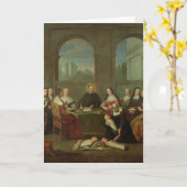 セントビンセント・ド・ポールと慈善姉妹 カード (黄色い花)