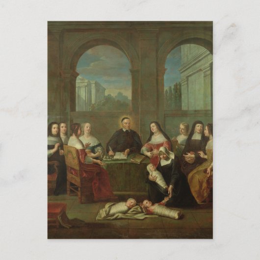 セントビンセント・ド・ポールと慈善姉妹 ポストカード (正面)