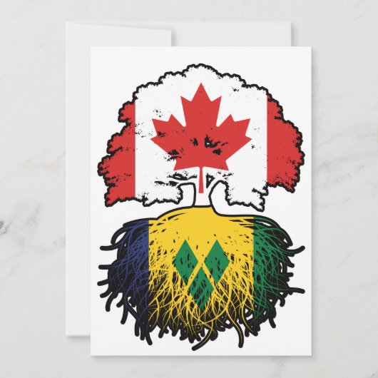 セントビンセント・ビンセント・カナダツリールート 招待状 (正面)