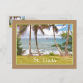 セントピジョン島からの大西洋の眺め。ルシア ポストカード (正面/裏面)