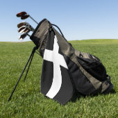 セントピラン国旗/コーンウォール国旗 ゴルフタオル (グリーン)