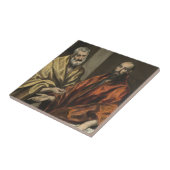 セントピーターおよびセントポール| c.1605-8 (キャンバスの油) タイル (側面)