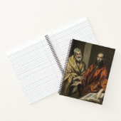 セントピーターとセントポール | c.1605-8 (キャンバス上の油) ノートブック (内部)