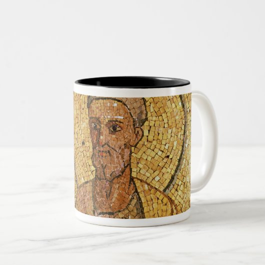 セントピーターのクリプトからのセントピーター、c.700広告 ツートーンマグカップ (正面右)