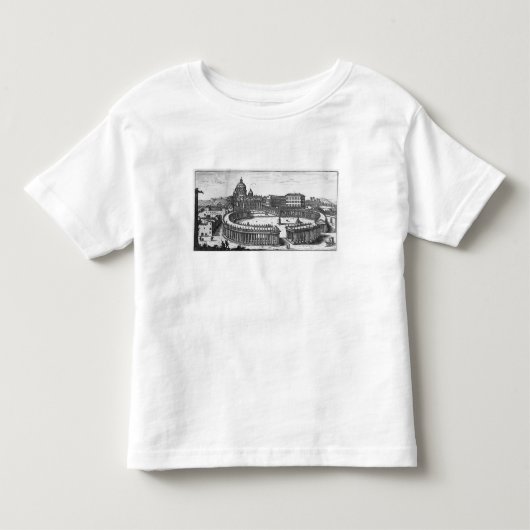 セントピーターのスクエアのためのBerniniの元の計画 トドラーTシャツ (正面)