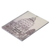 セントピーターのスケッチの本 ノートブック (左側)