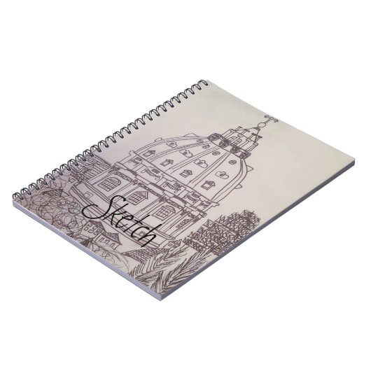 セントピーターのスケッチの本 ノートブック (左側)