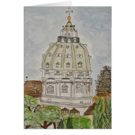 セントピーターのドーム、ローマ、イタリアの挨拶状