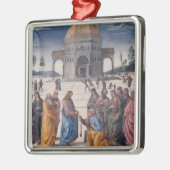 セントピーターへ鍵の与えること メタルオーナメント (左)