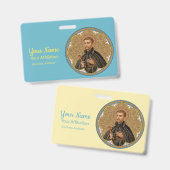 セントピータークレバー(BK 058、スタイル1) バッジ (正面＆裏面)