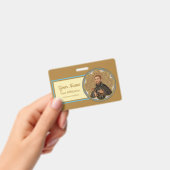 セントピータークレバー(BK 058、スタイル2) バッジ (手持ち)