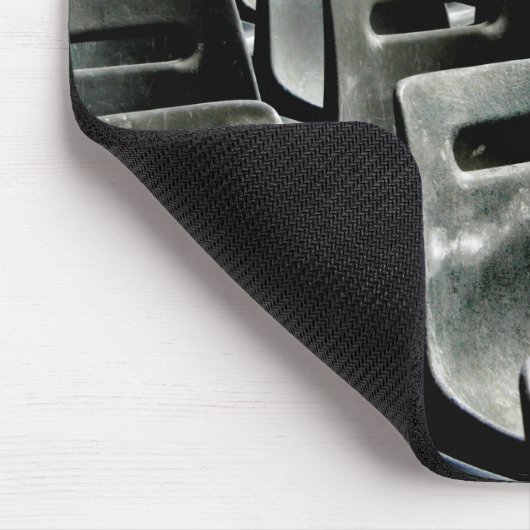 セントピータースクエアの灰色の椅子の海の写真 マウスパッド (コーナー)