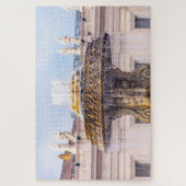 セントピータースクエア、ローマ、イタリアの噴水をズーム ジグソーパズル (縦)