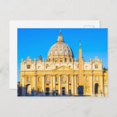 セントピーターズカテドラルバシリカローマイタリア ポストカード (正面/裏面)