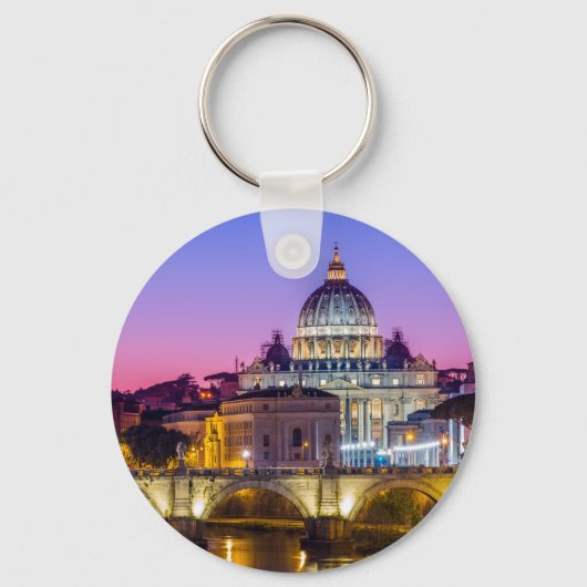 セントピーターズカテドラルバチカンシティローマデュスク キーホルダー (正面)
