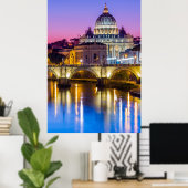 セントピーターズカテドラルバチカンシティローマデュスク ポスター (ホームオフィス)