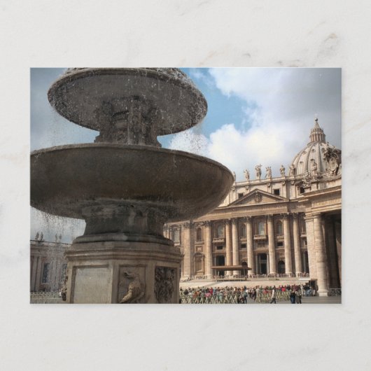 セントピーターズスクエアに集まる群衆 ポストカード (正面)