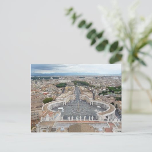 セントピーターズスクエアローマイタリア ポストカード (スタンド正面)