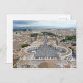 セントピーターズスクエアローマイタリア ポストカード (正面/裏面)