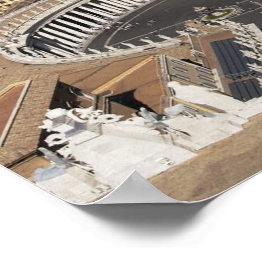 セントピーターズスクエアローマ ポスター (角)