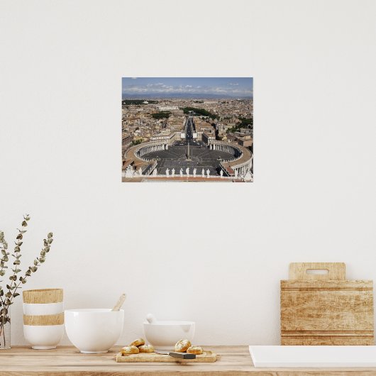 セントピーターズスクエアローマ ポスター (キッチン)