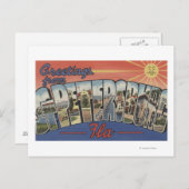 セントピーターズバーグ、フロリダ - 大きな文字のシーン 3 ポストカード (正面/裏面)