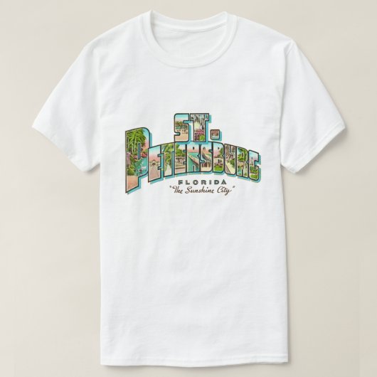 セントピーターズバーグ フロリダ Tシャツ (デザイン正面)