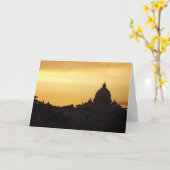 セントピーターズローマアットサンセット カード (黄色い花)