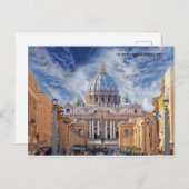 セントピーターバシリカローマバチカンシティ シーズンポストカード (正面/裏面)