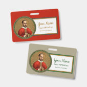 セントピーターファバー(BK 051、スタイル2) バッジ (正面&裏面)