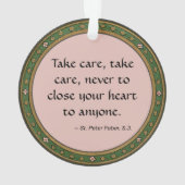 セントピーターファバー(BK 051、有名な引用文) オーナメント (裏面)