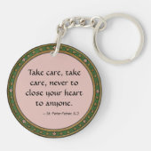 セントピーターファバー(BK 051、有名な引用文) キーホルダー (裏面)