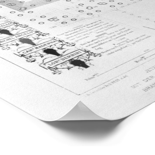 セントピーター大聖堂の計画 ポスター (角)