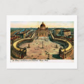 セントピーター大聖堂,ローマ,イタリアヴィンテージ ポストカード (正面)